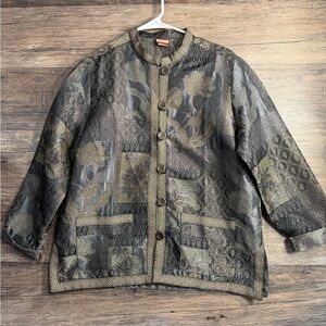 Tudor Vintage-Inspired Floral Women's Blazer